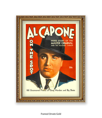 Al Capone On The Spot Art Print