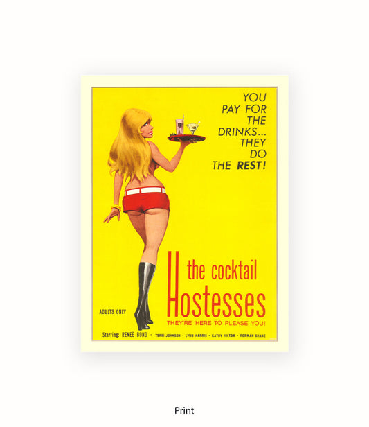 The Cocktail Waitress Art Print