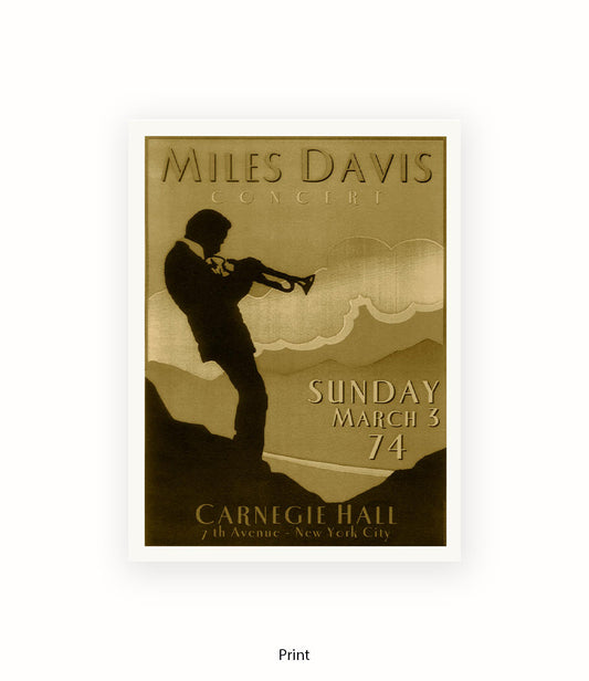 Miles Davis Carnegie Hall Art Print