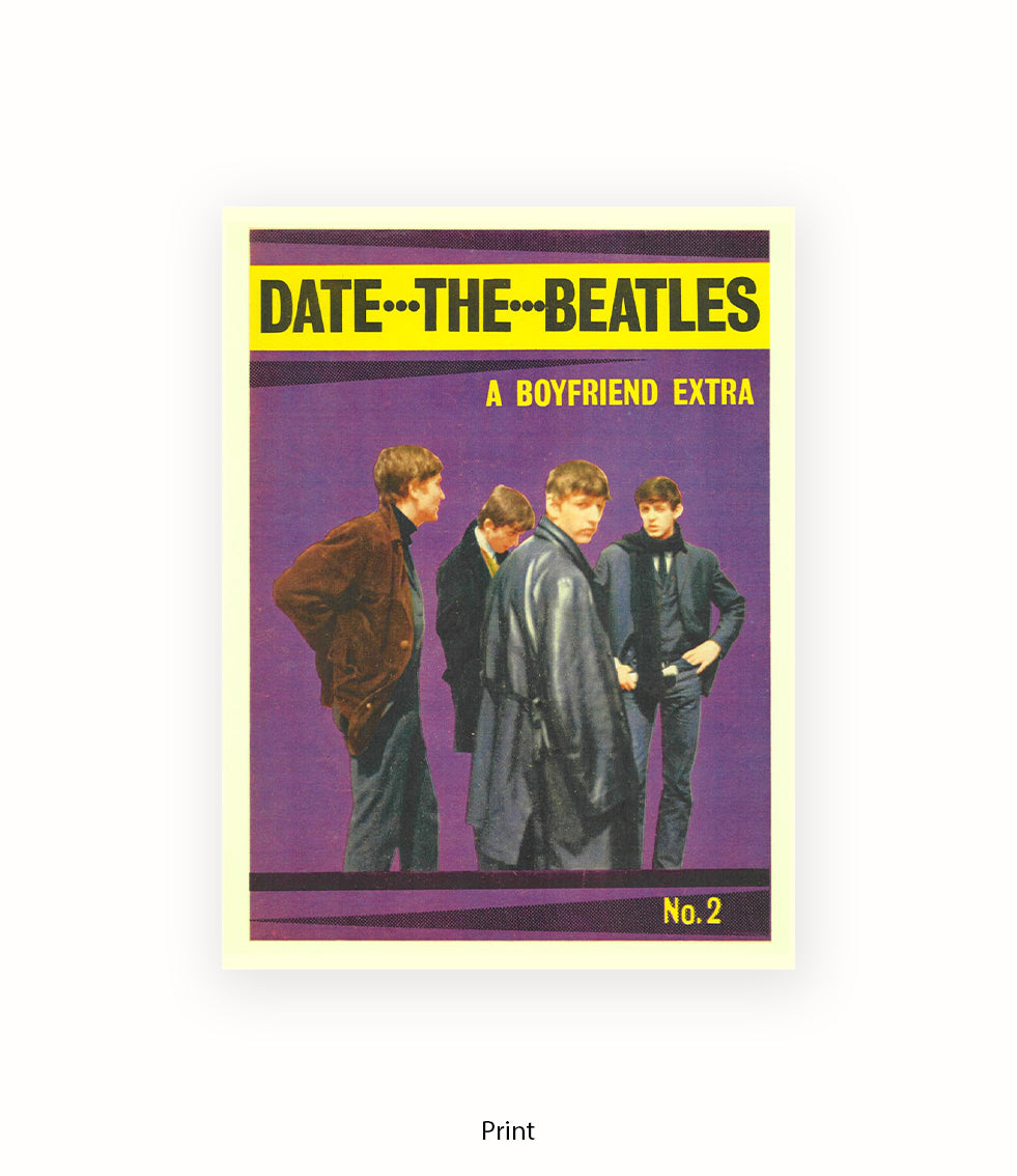 Date the Beatles No 1 Art Print