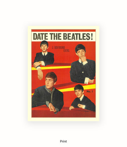 Date the Beatles No 2 Art Print