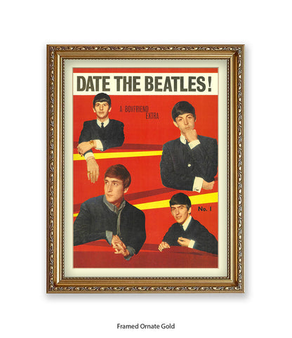 Date the Beatles No 2 Art Print