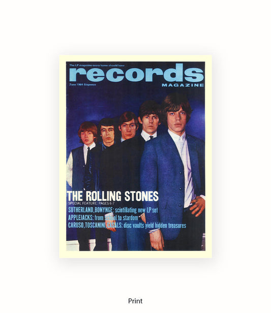 Records Magazine 1964 Art Print