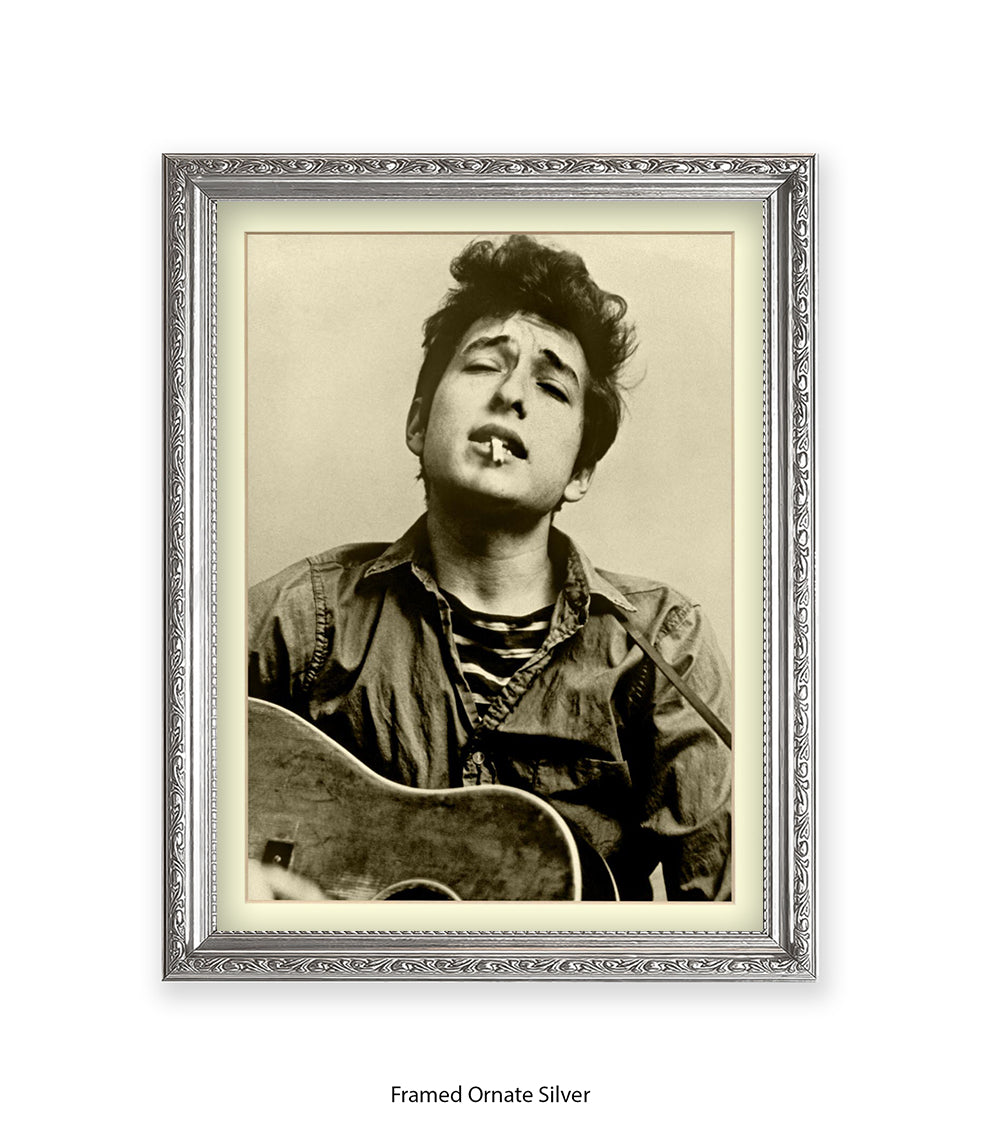 Bob Dylan Guitar Art Print