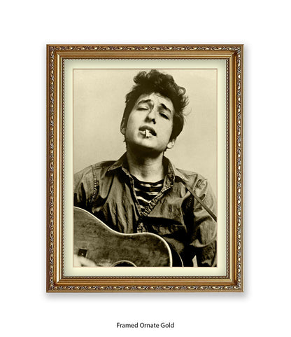 Bob Dylan Guitar Art Print