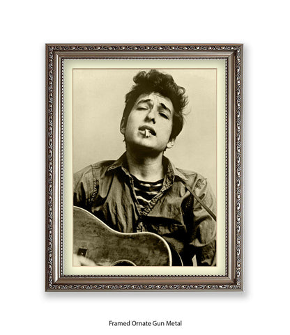 Bob Dylan Guitar Art Print