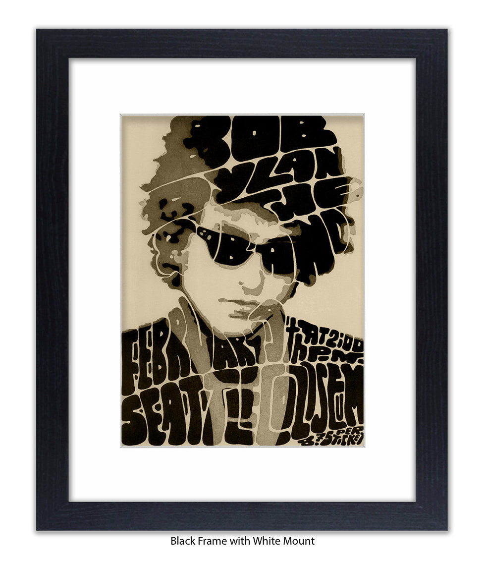 Bob Dylan Seattle Art Print