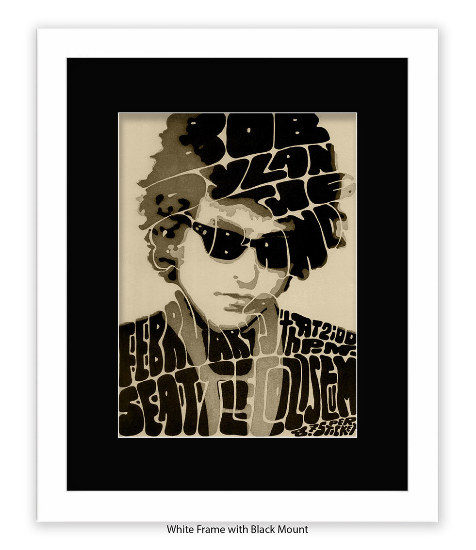 Bob Dylan Seattle Art Print