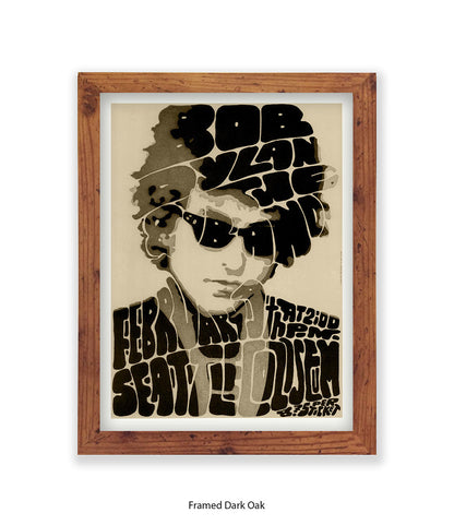 Bob Dylan Seattle Art Print