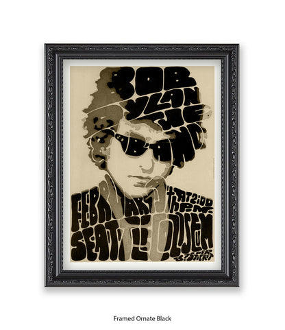 Bob Dylan Seattle Art Print