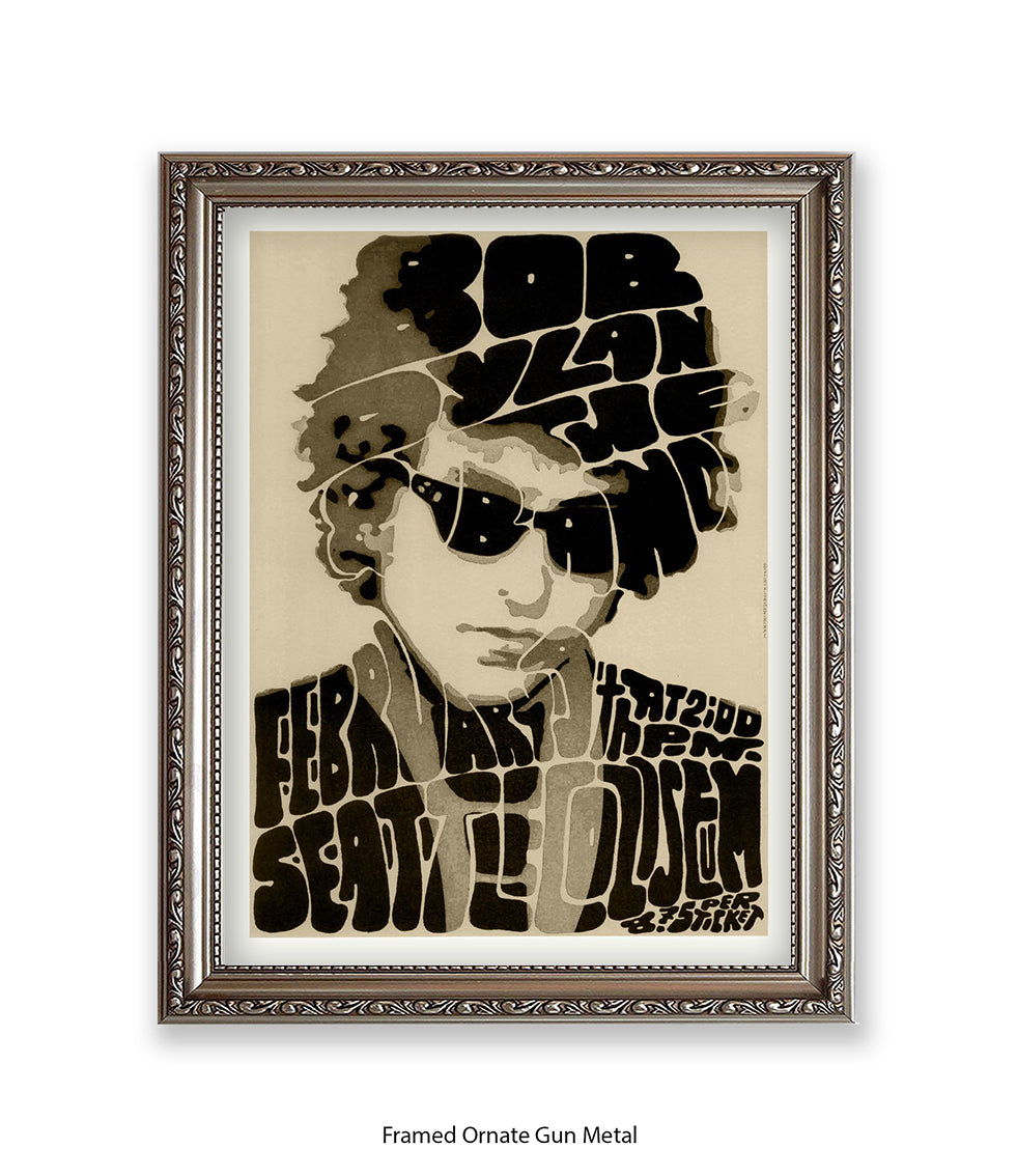 Bob Dylan Seattle Art Print