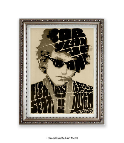 Bob Dylan Seattle Art Print