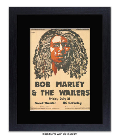 Bob Marley & The Wailers Greek Theatre Art Print