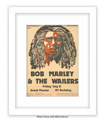 Bob Marley & The Wailers Greek Theatre Art Print