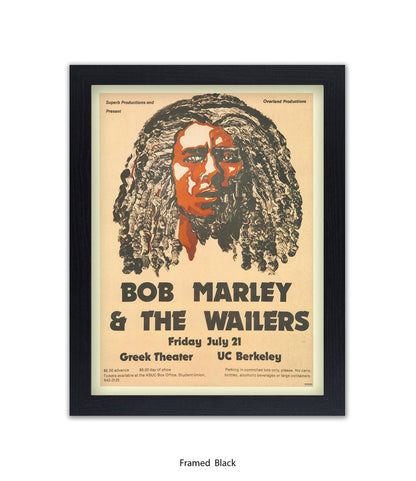 Bob Marley & The Wailers Greek Theatre Art Print