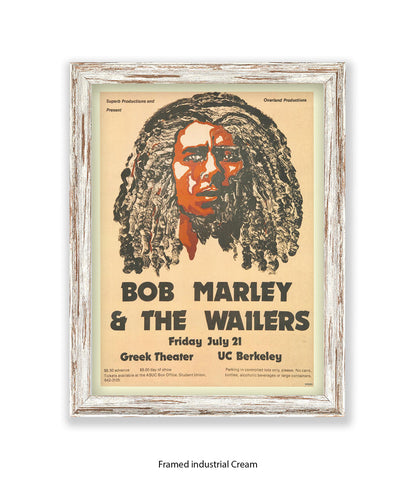 Bob Marley & The Wailers Greek Theatre Art Print