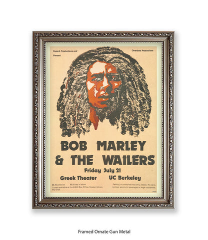 Bob Marley & The Wailers Greek Theatre Art Print