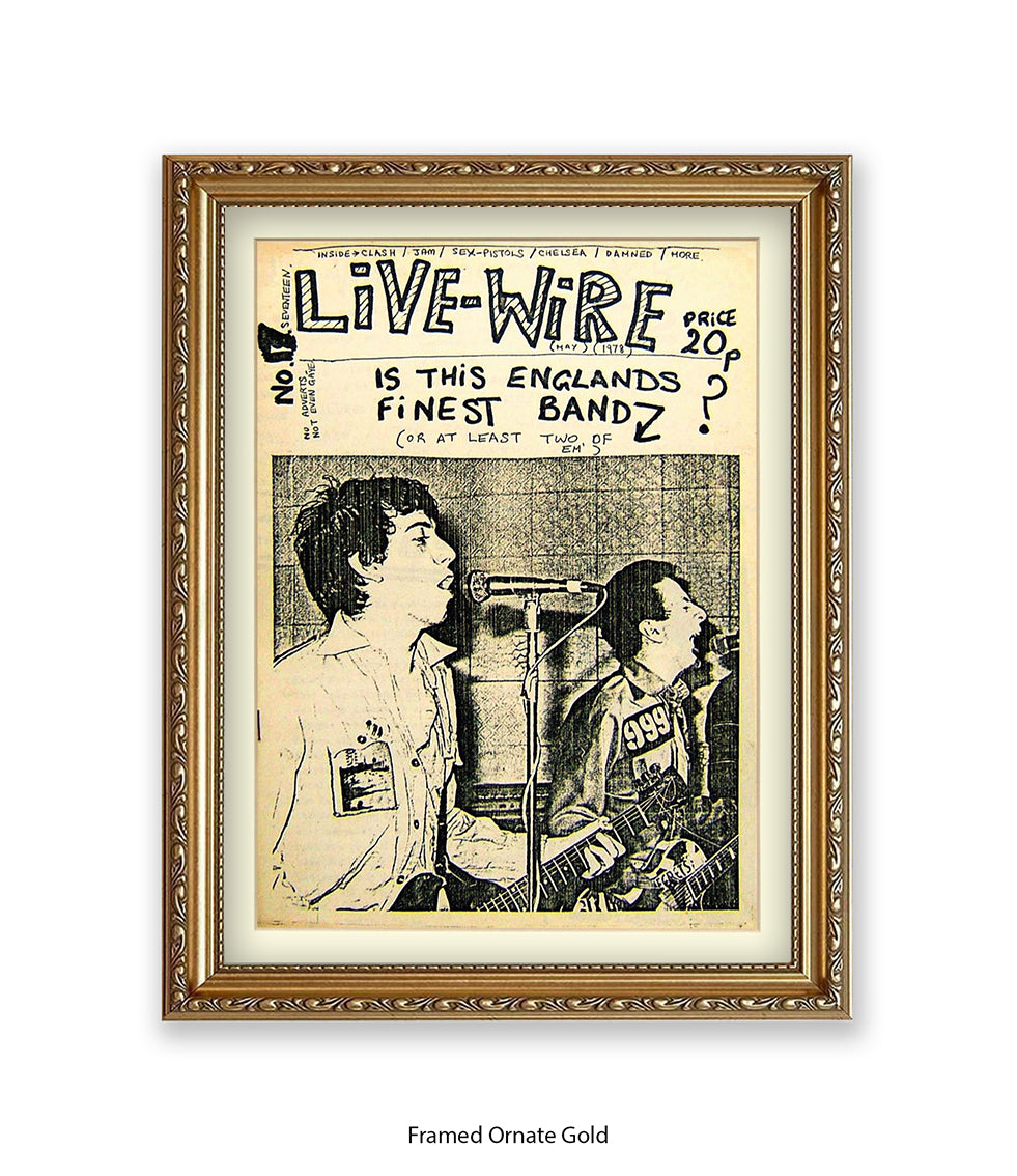 Live-Wire Is This Englands Finest Band Art Print