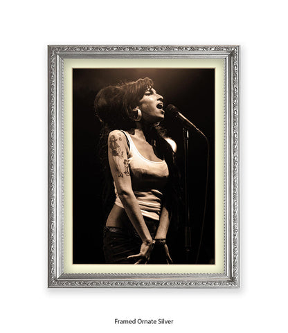 Amy Winehouse Live On Stage Art Print