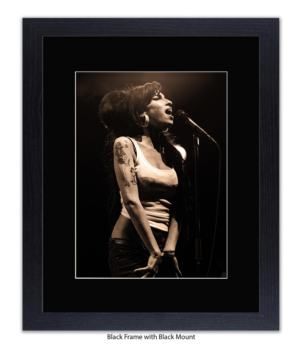 Amy Winehouse Live On Stage Art Print