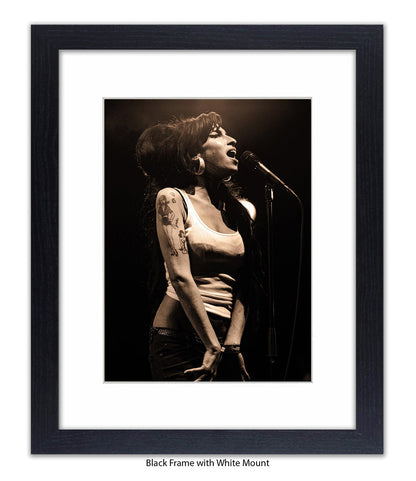 Amy Winehouse Live On Stage Art Print