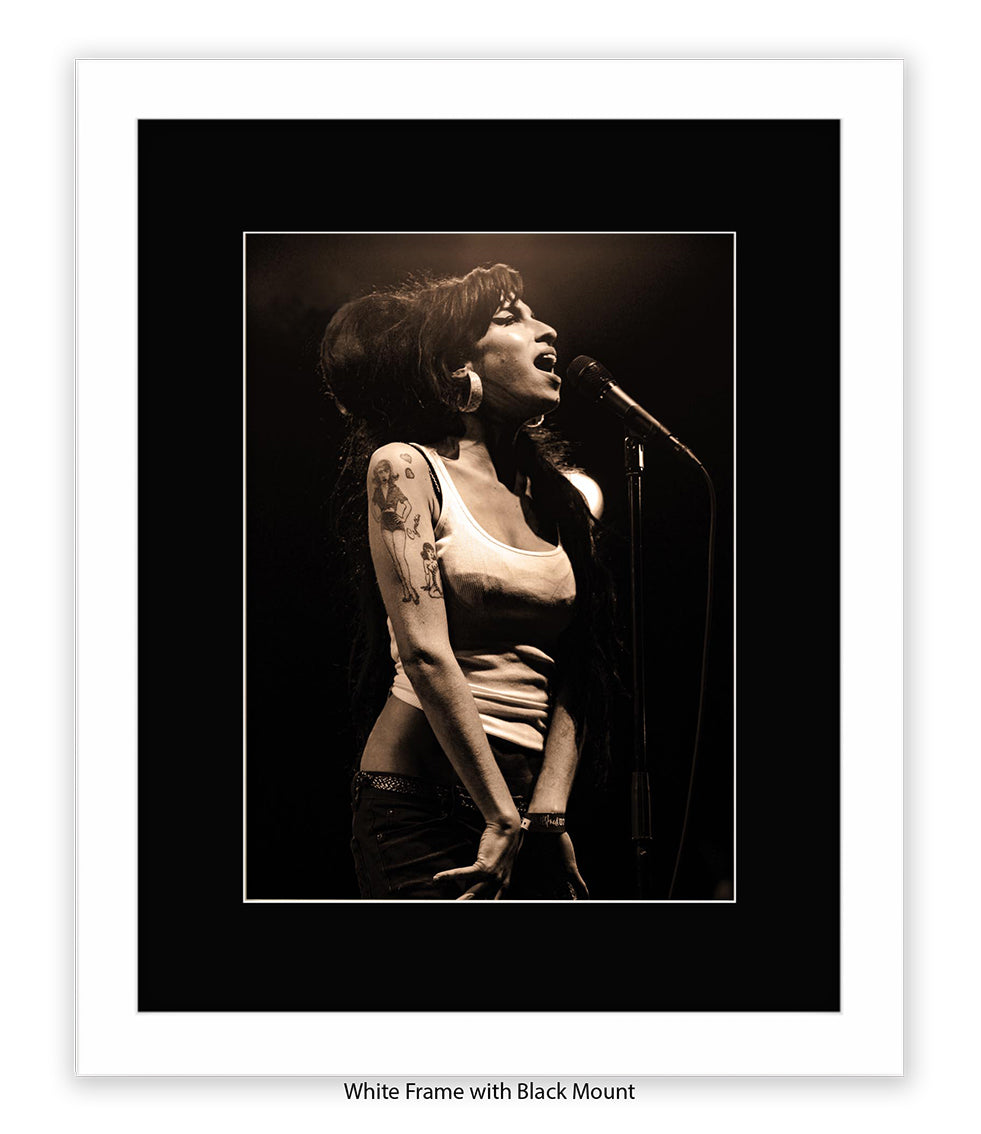 Amy Winehouse Live On Stage Art Print