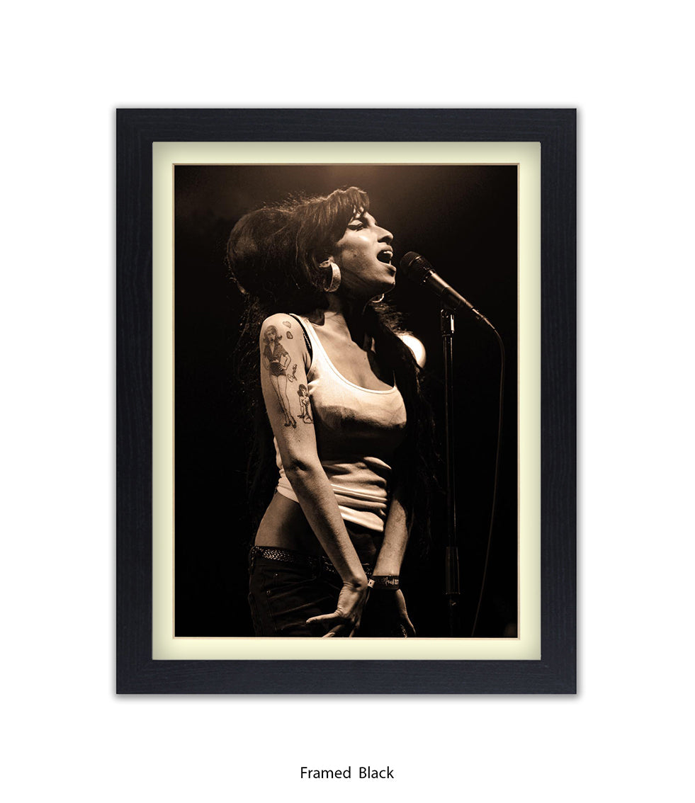 Amy Winehouse Live On Stage Art Print