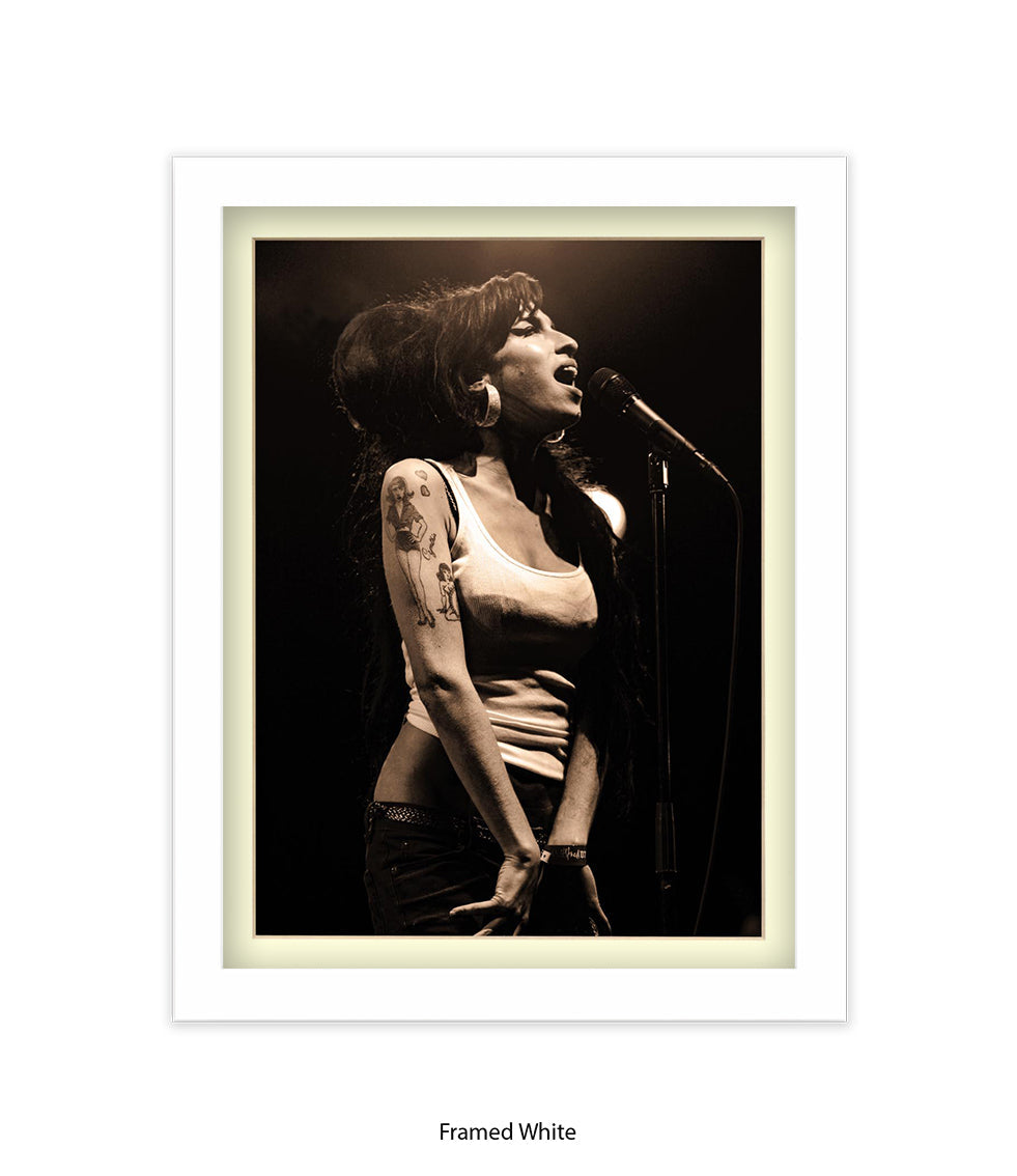 Amy Winehouse Live On Stage Art Print