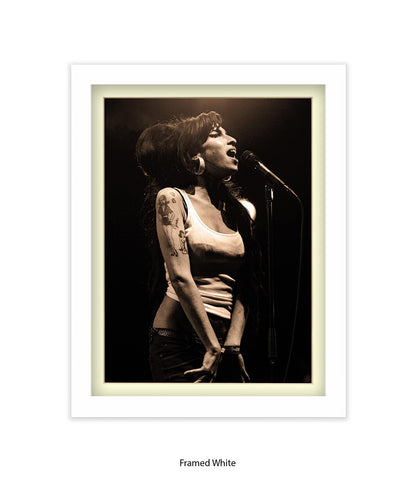 Amy Winehouse Live On Stage Art Print