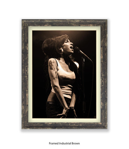 Amy Winehouse Live On Stage Art Print