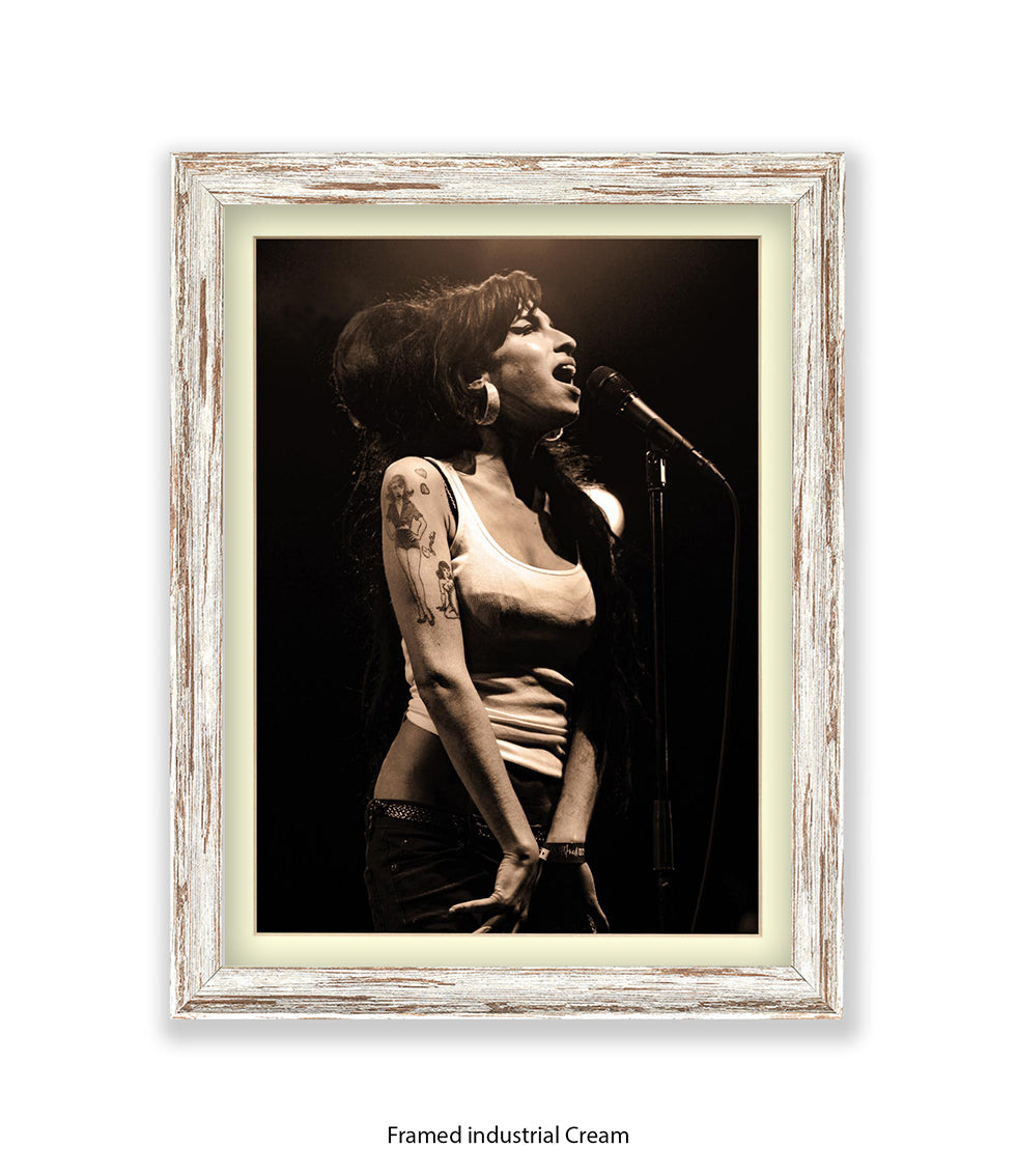 Amy Winehouse Live On Stage Art Print