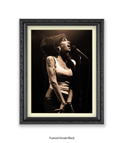 Amy Winehouse Live On Stage Art Print