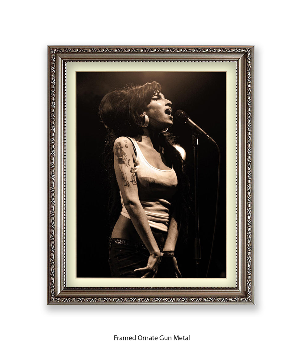 Amy Winehouse Live On Stage Art Print