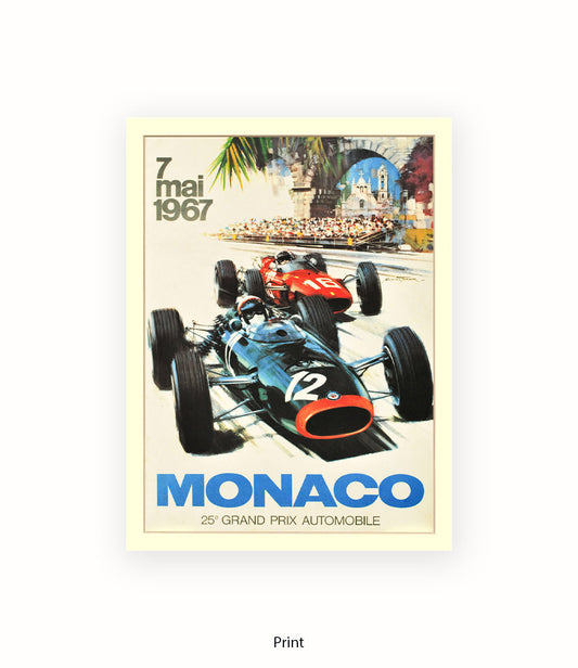 Monaco 7 Mai 1967 Art Print