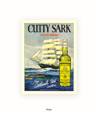 Cutty Sark Scotch Whisky Art Print