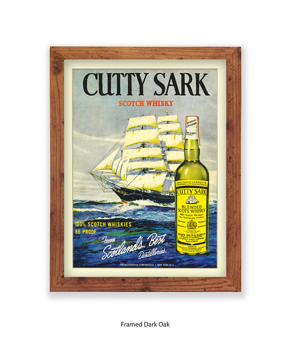 Cutty Sark Scotch Whisky Art Print