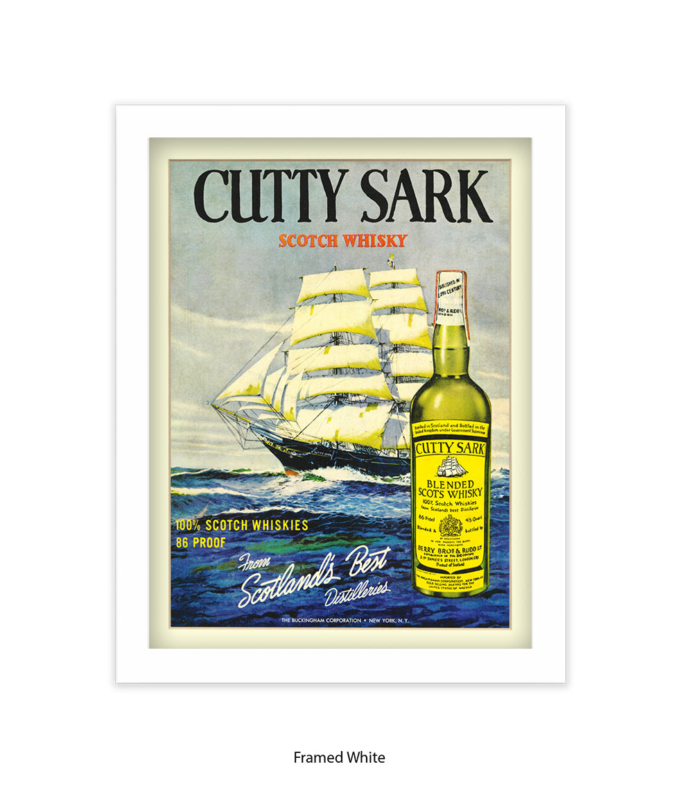 Cutty Sark Scotch Whisky Art Print