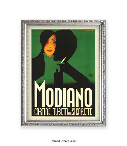 Modiano Cartine Black Hat  Art Print