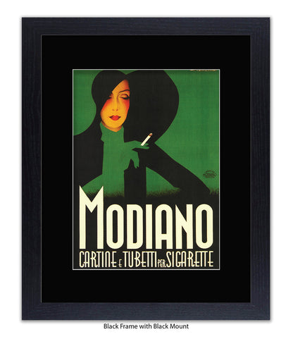 Modiano Cartine Black Hat  Art Print