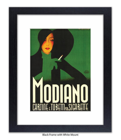 Modiano Cartine Black Hat  Art Print