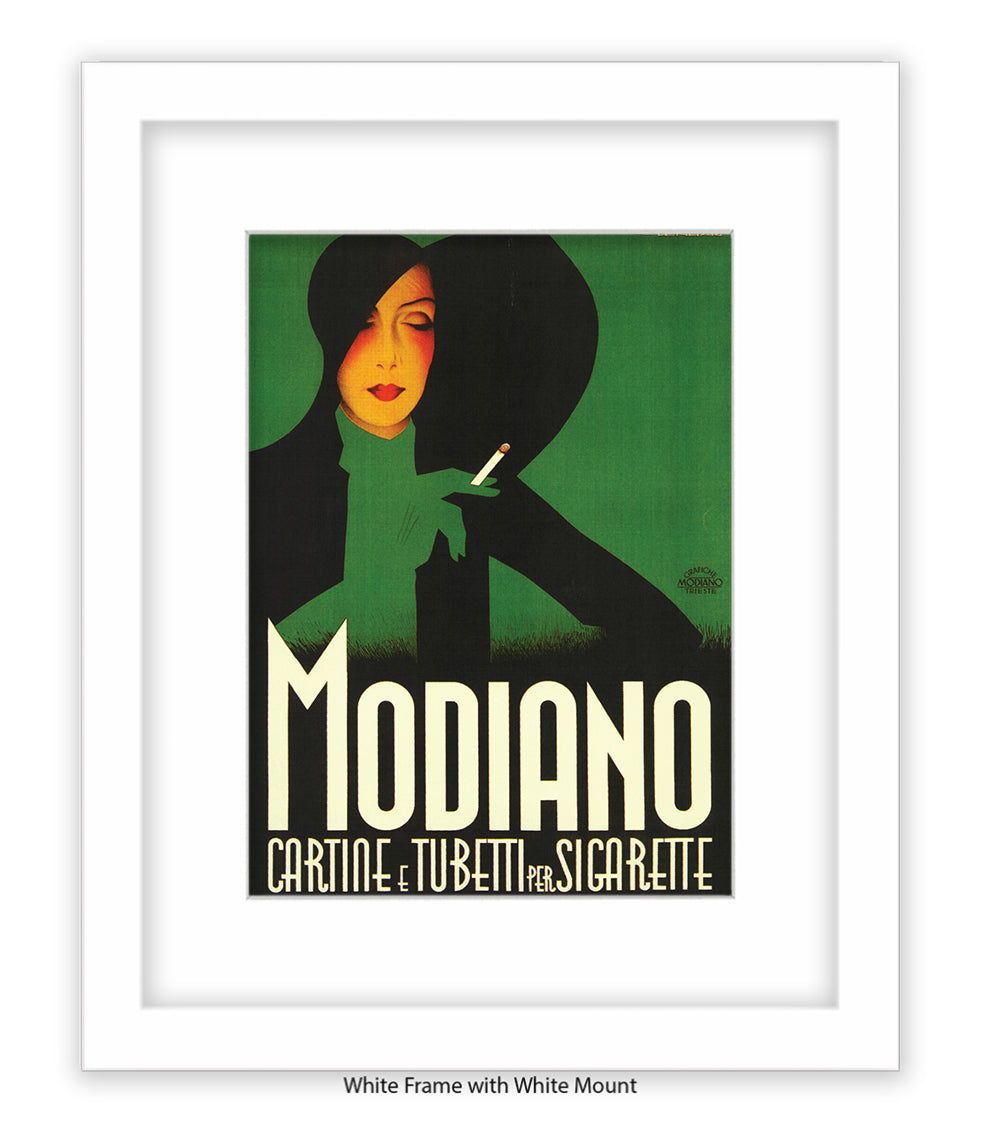 Modiano Cartine Black Hat  Art Print