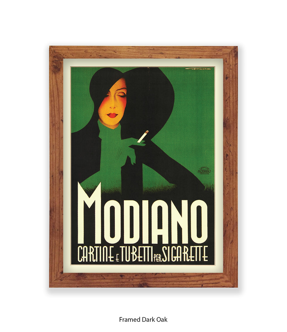 Modiano Cartine Black Hat  Art Print