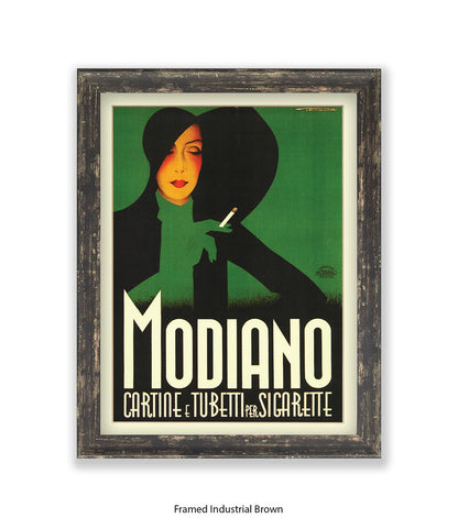 Modiano Cartine Black Hat  Art Print