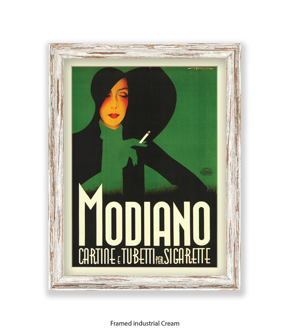 Modiano Cartine Black Hat  Art Print