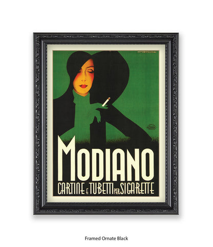 Modiano Cartine Black Hat  Art Print