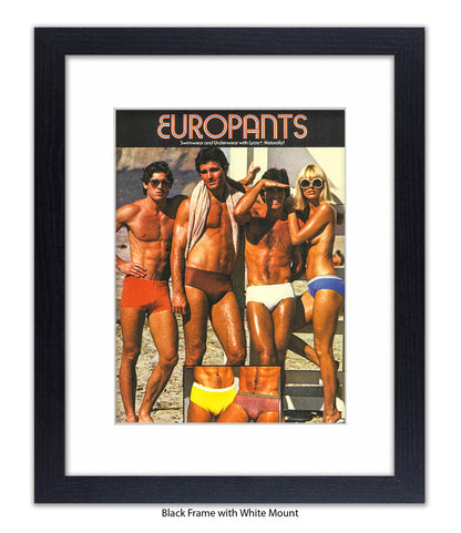 Europants Swimwear & Underwear Art Print