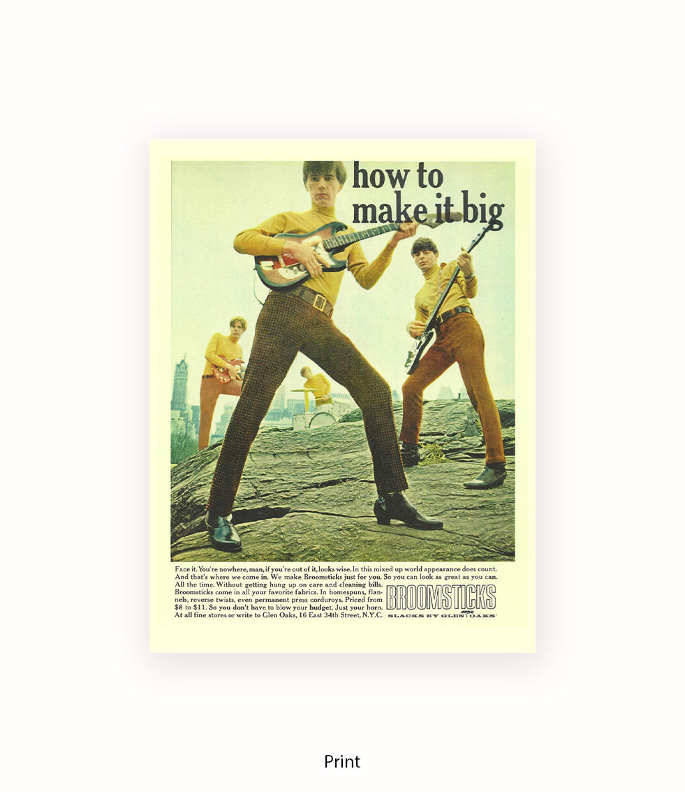 How To Make It Big Broomsticks Slacks Art Print