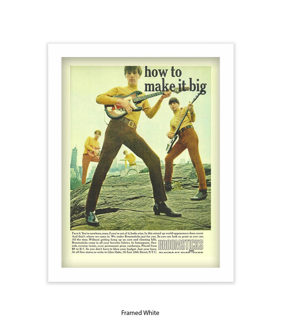 How To Make It Big Broomsticks Slacks Art Print