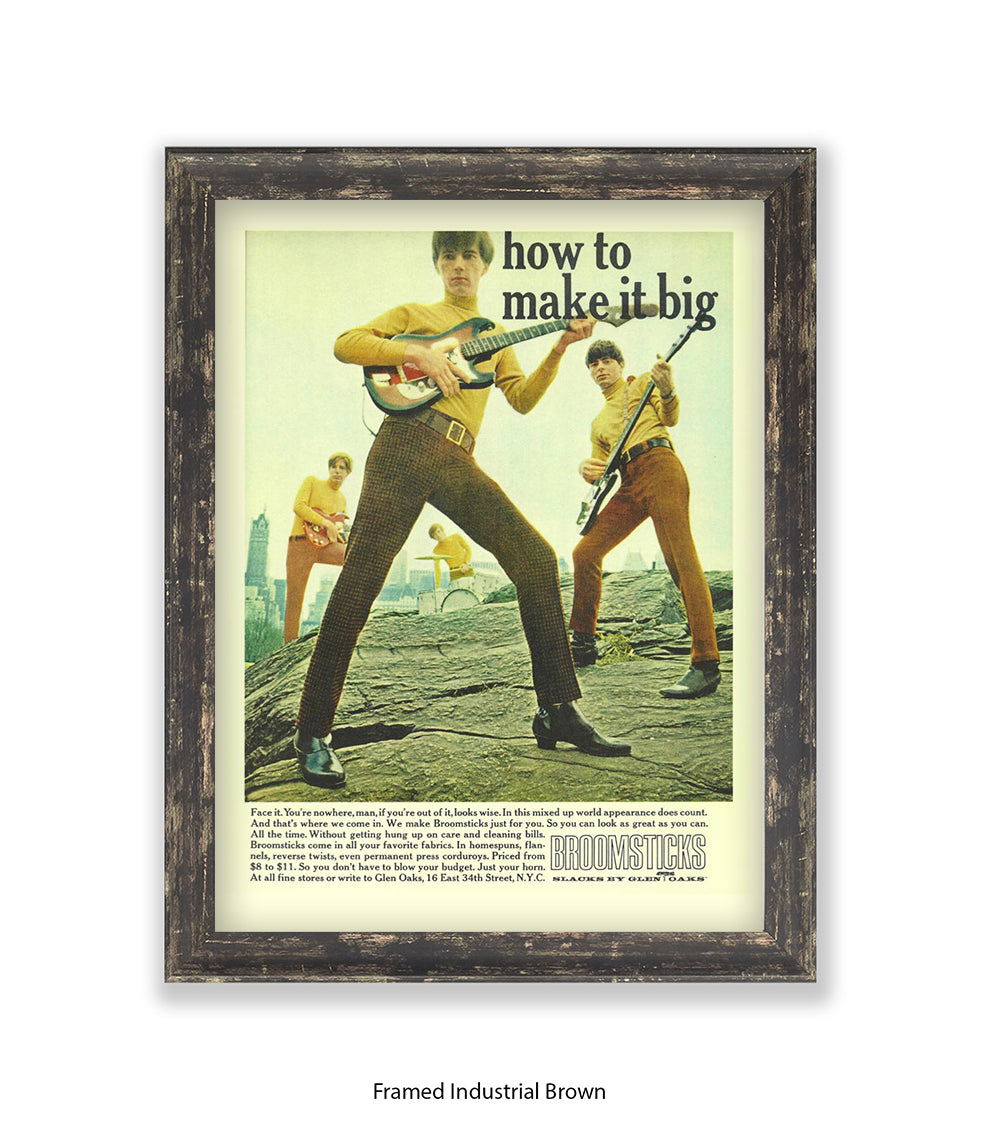 How To Make It Big Broomsticks Slacks Art Print