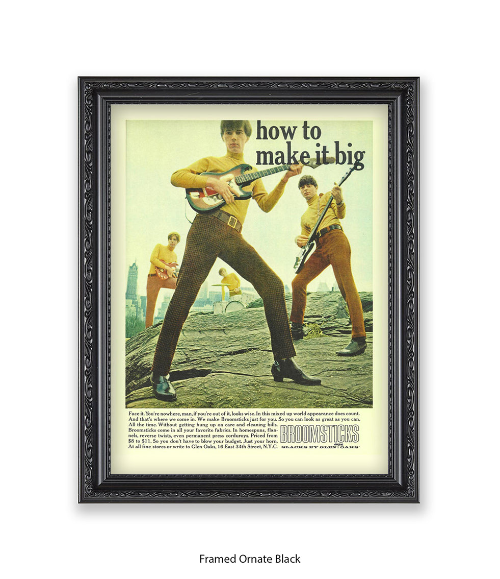 How To Make It Big Broomsticks Slacks Art Print